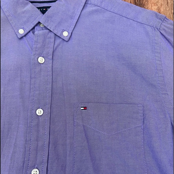 Tommy Hilfiger Stretch Classic Fit Button-Down Shirt, Sm - Picture 2 of 5